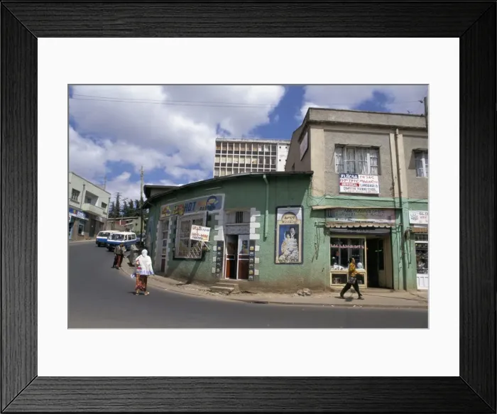 Framed Print : Street scene, Addis Ababa, Ethiopia, Africa Framed Print : Street scene, Addis Ababa, Ethiopia, Africa