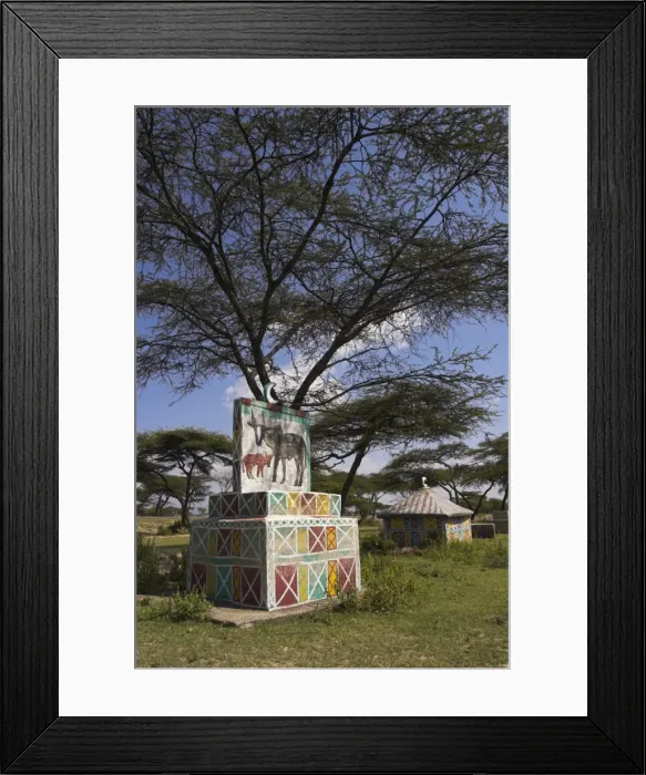 Framed Print : Oromo graves near Meki, Rift Valley, Ethiopia, Africa