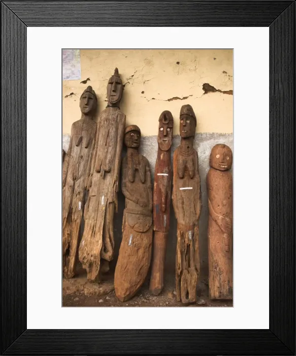 Framed Print : Famous carved wooden effigies of Waga (Wakka) chiefs and warriors, now becoming rare as many have been stolen by art collectors, Konso, southern area Framed Print : Famous carved wooden effigies of Waga (Wakka) chiefs and warriors, now becoming rare as many have been stolen by art collectors, Konso, southern area