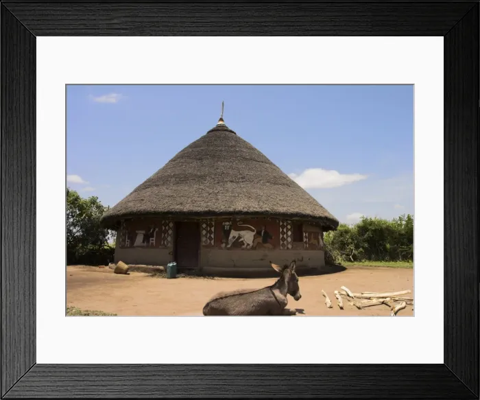 Framed Print : Painted houses of the Alaba peoples near Kulito, Rift Valley, Ethiopia, Africa Framed Print : Painted houses of the Alaba peoples near Kulito, Rift Valley, Ethiopia, Africa