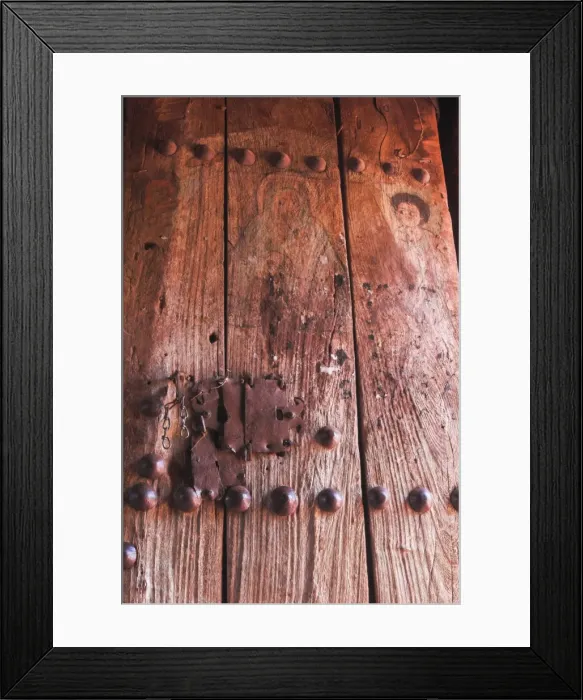 Framed Print : Frescoes on door of Bet Gabriel-Rufael, Lalibela, Ethiopia, Africa Framed Print : Frescoes on door of Bet Gabriel-Rufael, Lalibela, Ethiopia, Africa