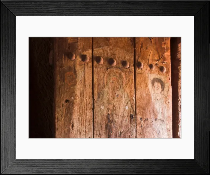 Framed Print : Frescoes on door of Bet Gabriel-Rufael, UNESCO World Heritage Site, Lalibela Framed Print : Frescoes on door of Bet Gabriel-Rufael, UNESCO World Heritage Site, Lalibela