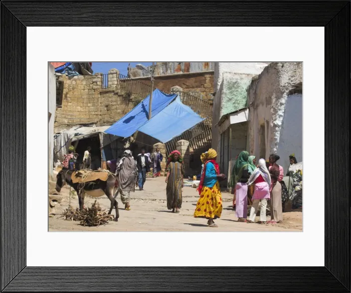 Framed Print : The main market known as Gidir Magala, previously known as the Muslim market Framed Print : The main market known as Gidir Magala, previously known as the Muslim market