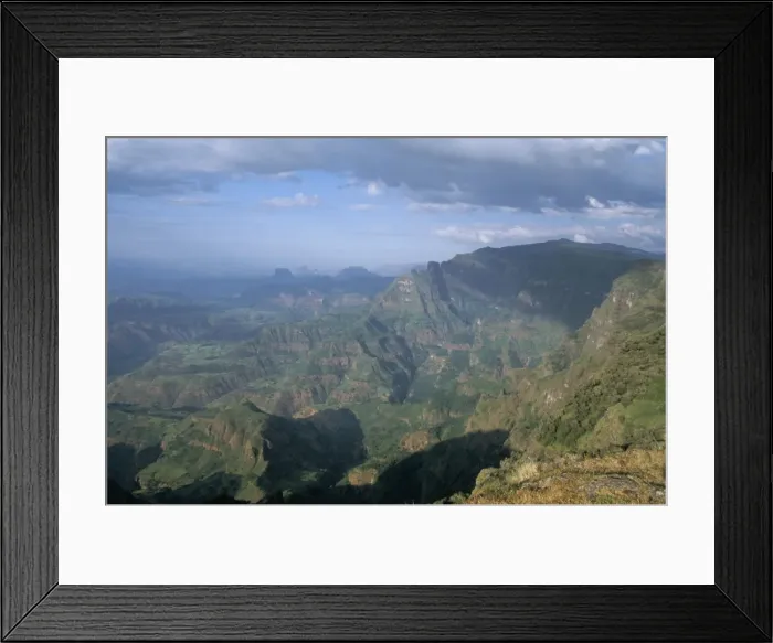 Framed Print : Mountain scenery near Sankaber, Simien Mountains National Park, UNESCO World Heritage Site Framed Print : Mountain scenery near Sankaber, Simien Mountains National Park, UNESCO World Heritage Site
