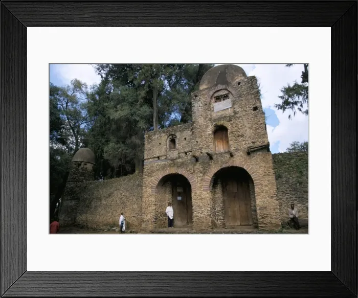 Framed Print : Main entrance to compound, Debre Berham church, Gondar, Ethiopia, Africa Framed Print : Main entrance to compound, Debre Berham church, Gondar, Ethiopia, Africa