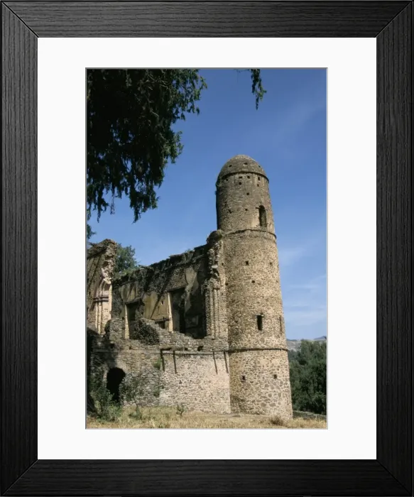 Framed Print : Fortified wall of compound, Kuskuam (Kusquam) church, Gondar, Ethiopia, Africa Framed Print : Fortified wall of compound, Kuskuam (Kusquam) church, Gondar, Ethiopia, Africa