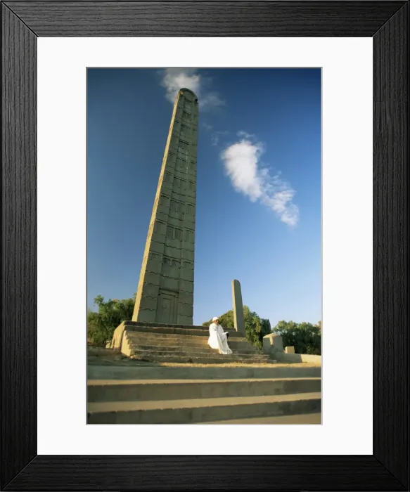 Framed Print : The leaning stele of King Ezana, Axum, Ethiopia, Africa Framed Print : The leaning stele of King Ezana, Axum, Ethiopia, Africa