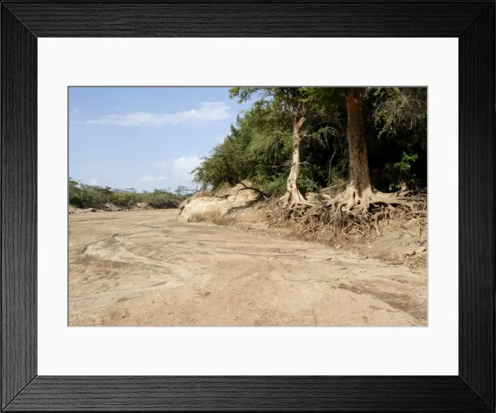 Framed Print : Erosion, Turmi, Ethiopia, Africa Framed Print : Erosion, Turmi, Ethiopia, Africa