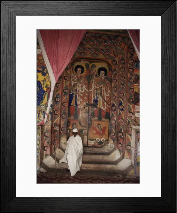 Framed Print : Interior of the Christian church of Ura Kedane Meheriet (Kidene Mehret) Framed Print : Interior of the Christian church of Ura Kedane Meheriet (Kidene Mehret)