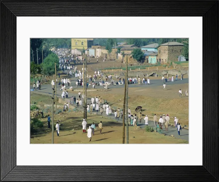 Framed Print : Pilgrims at the Easter Festival, Village of Axoum, Abyssinian region of Tigre Framed Print : Pilgrims at the Easter Festival, Village of Axoum, Abyssinian region of Tigre