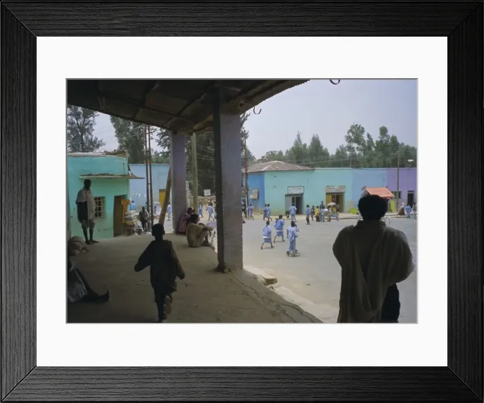 Framed Print : Village of Adua (Adwa) (Adowa), historic place where Menelik defeated the Italians in battle Framed Print : Village of Adua (Adwa) (Adowa), historic place where Menelik defeated the Italians in battle
