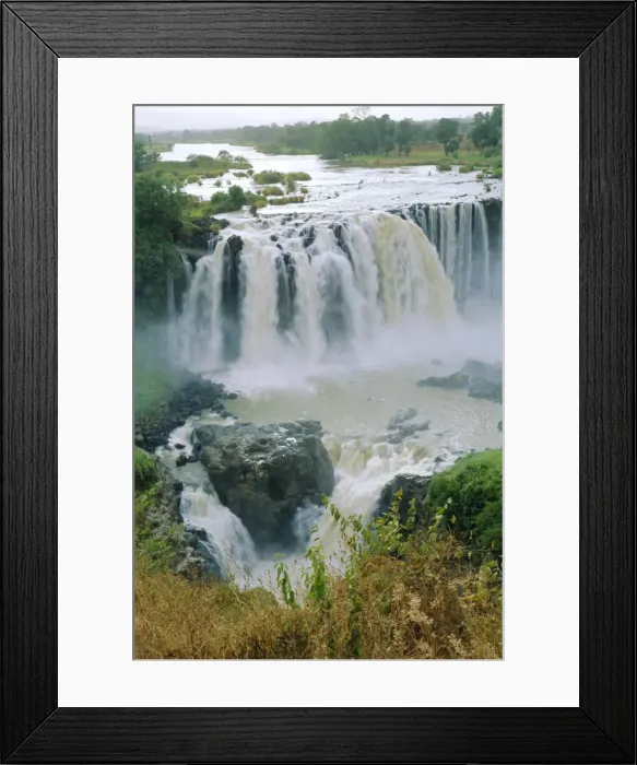 Framed Print : The Blue Nile, waterfalls near Lake Tana, Abyssinian Highlands, Gondor region