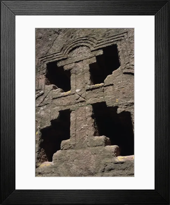 Framed Print : Close-up of cross on Christian Bieta Danaghel, Vierges Martyres, town of Lalibela Framed Print : Close-up of cross on Christian Bieta Danaghel, Vierges Martyres, town of Lalibela