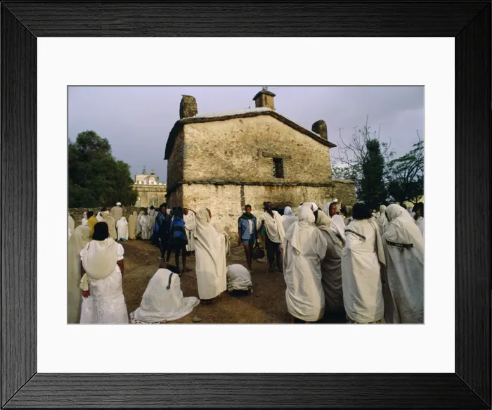 Framed Print : Pilgrims at the Easter Festival, St. Mary of Sion, Axoum (Axum), Abyssinian Highlands Framed Print : Pilgrims at the Easter Festival, St. Mary of Sion, Axoum (Axum), Abyssinian Highlands