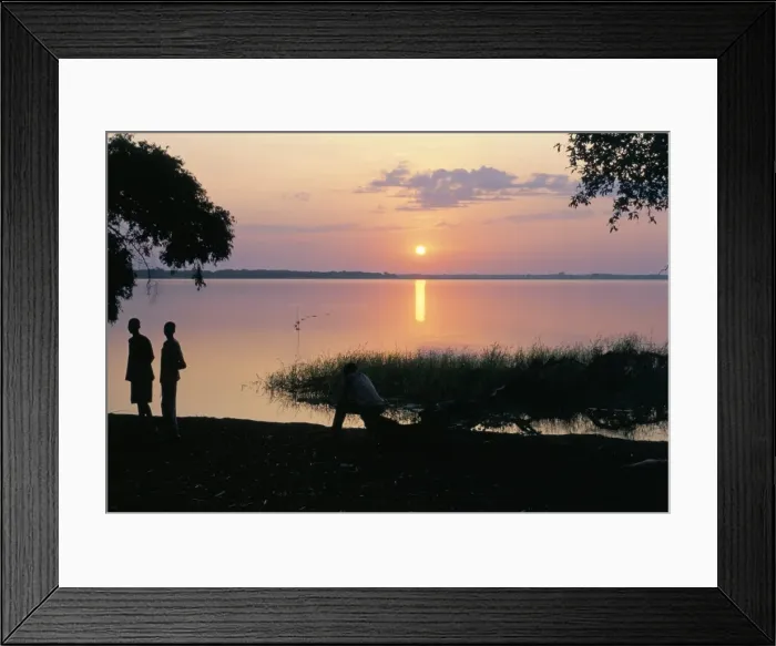 Framed Print : Deepa village, in are of the Anouak (Anuak) ethnic people, edge of Lake Tata Framed Print : Deepa village, in are of the Anouak (Anuak) ethnic people, edge of Lake Tata