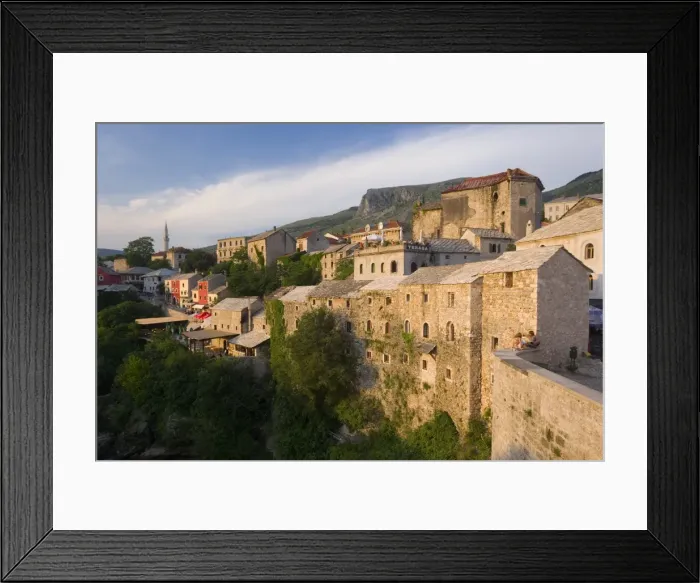 Framed Print : Cobbled street lined with colourful houses known as Kujundziluk, one of the oldest streets in Mostar leading to the Old Bridge, Old Town, Mostar, Herzegovina, Bosnia and Herzegovina Framed Print : Cobbled street lined with colourful houses known as Kujundziluk, one of the oldest streets in Mostar leading to the Old Bridge, Old Town, Mostar, Herzegovina, Bosnia and Herzegovina