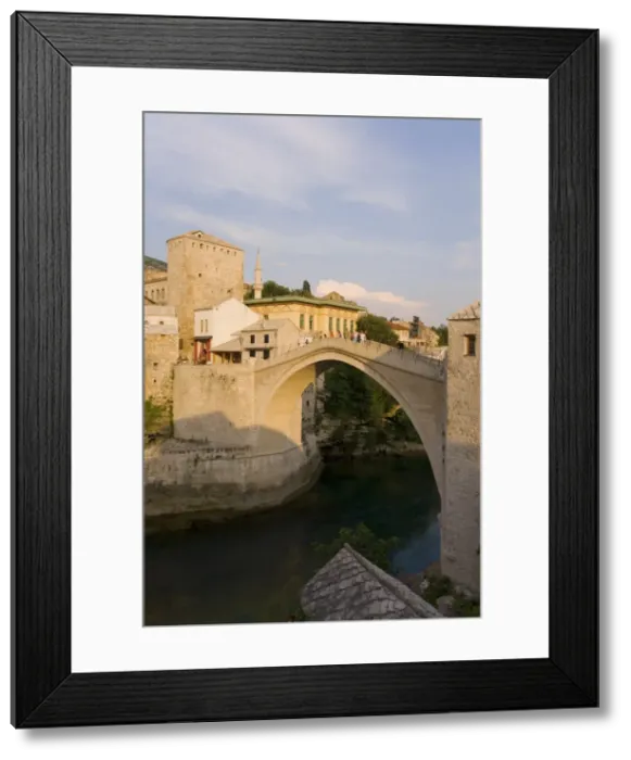 Framed Print : The famous Old Bridge of Mostar built in 1566, destroyed in 1993, the New Old Bridge as it is now known completed in 2004, UNESCO World Heritage Site, Mostar, Herzegovina, Bosnia Framed Print : The famous Old Bridge of Mostar built in 1566, destroyed in 1993, the New Old Bridge as it is now known completed in 2004, UNESCO World Heritage Site, Mostar, Herzegovina, Bosnia