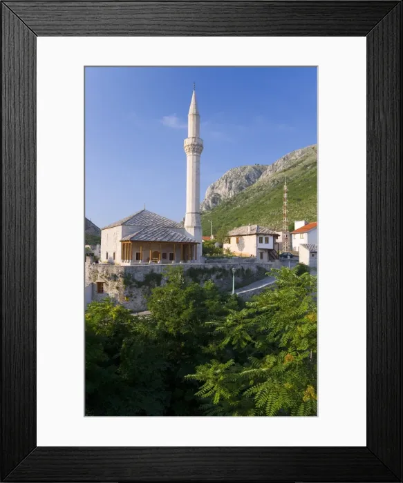 Framed Print : Mosque, Old Town, Mostar, Herzegovina, Bosnia Herzegovina, Europe Framed Print : Mosque, Old Town, Mostar, Herzegovina, Bosnia Herzegovina, Europe