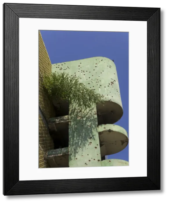 Framed Print : War damaged building, Sarajevo, Bosnia, Bosnia-Herzegovina, Europe Framed Print : War damaged building, Sarajevo, Bosnia, Bosnia-Herzegovina, Europe