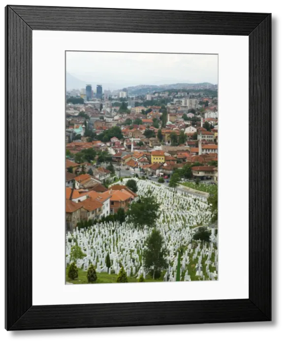 Framed Print : War cemetery, Sarajevo, Bosnia, Bosnia-Herzegovina, Europe Framed Print : War cemetery, Sarajevo, Bosnia, Bosnia-Herzegovina, Europe