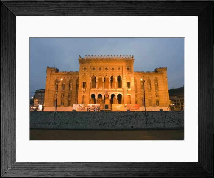 Framed Print : Old Town Hall, The National and University Library Austro-Hungarian Building Framed Print : Old Town Hall, The National and University Library Austro-Hungarian Building
