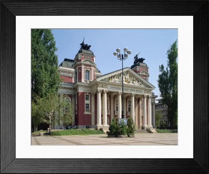 Framed Print : Exterior of the Ivan Vasoz National Theatre in Sofia, Bulgaria, Europe Framed Print : Exterior of the Ivan Vasoz National Theatre in Sofia, Bulgaria, Europe
