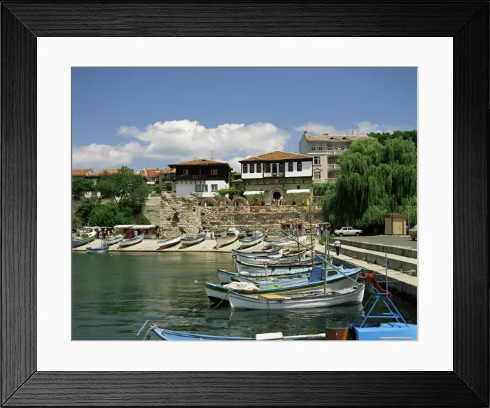 Framed Print : Nessebur harbour, Bulgaria, Europe Framed Print : Nessebur harbour, Bulgaria, Europe