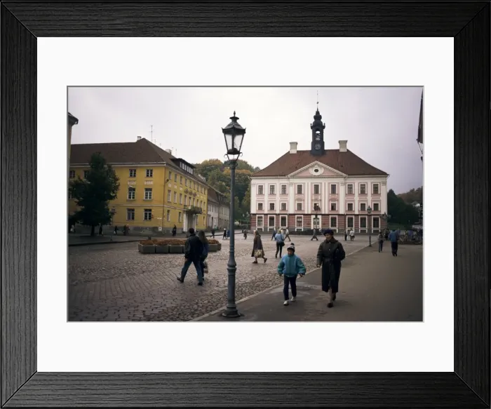Framed Print : Town Hall Square, Tartu, Estonia, Baltic States, Europe Framed Print : Town Hall Square, Tartu, Estonia, Baltic States, Europe