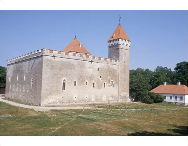 Kuressaare Castle built between 1338 and 1380, Saaremaa Island, Estonia