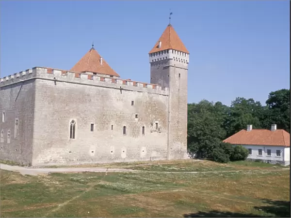 Kuressaare Castle built between 1338 and 1380, Saaremaa Island, Estonia