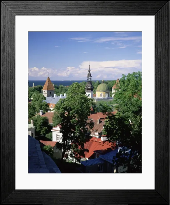 Framed Print : City view from Toompea, Tallinn, Estonia, Baltic States, Europe Framed Print : City view from Toompea, Tallinn, Estonia, Baltic States, Europe