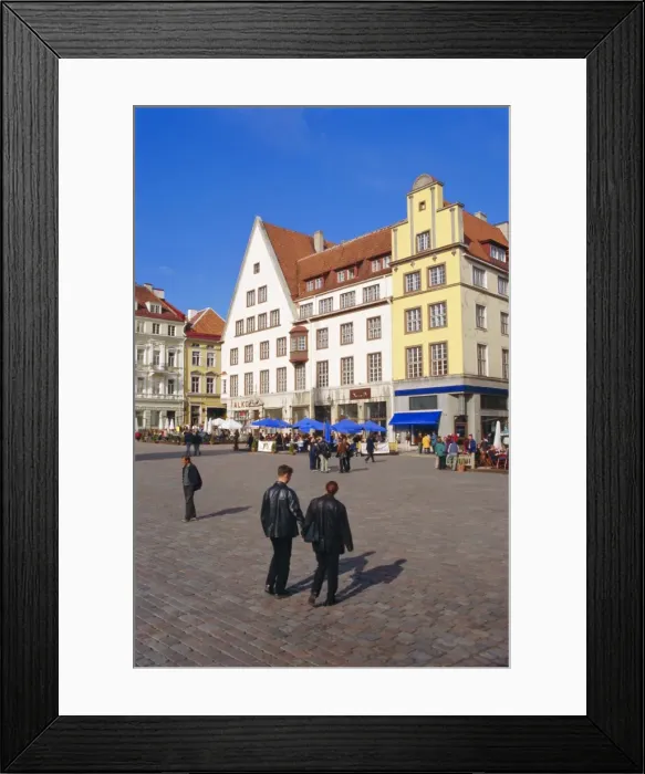 Framed Print : Town Hall Square, Old Tallinn, Estonia Framed Print : Town Hall Square, Old Tallinn, Estonia