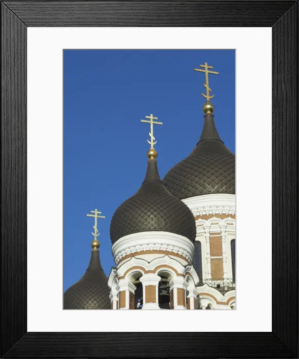 Framed Print : Domes of the Alexander Nevsky Cathedral, Russian Orthodox church, Toompea Hill Framed Print : Domes of the Alexander Nevsky Cathedral, Russian Orthodox church, Toompea Hill
