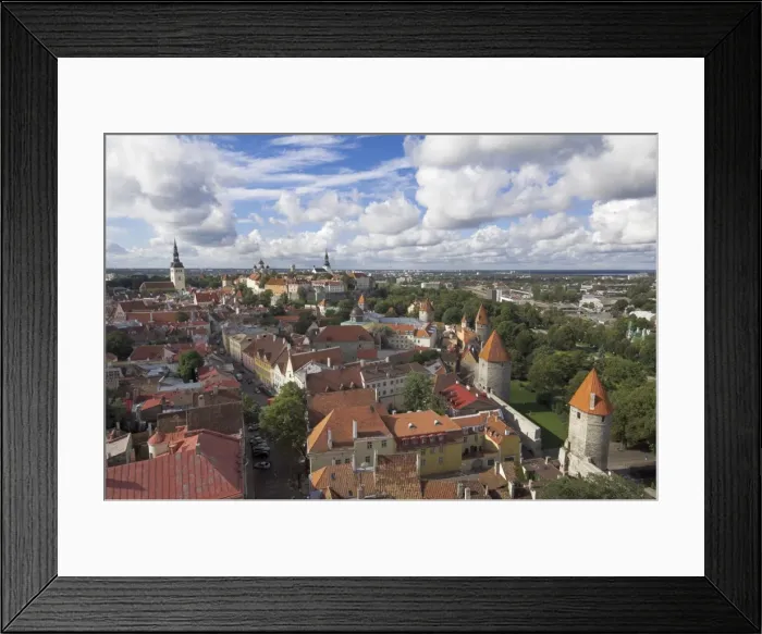 Framed Print : Medieval town walls, defence towers, rooftops of the Old Town, UNESCO World Heritage Site Framed Print : Medieval town walls, defence towers, rooftops of the Old Town, UNESCO World Heritage Site
