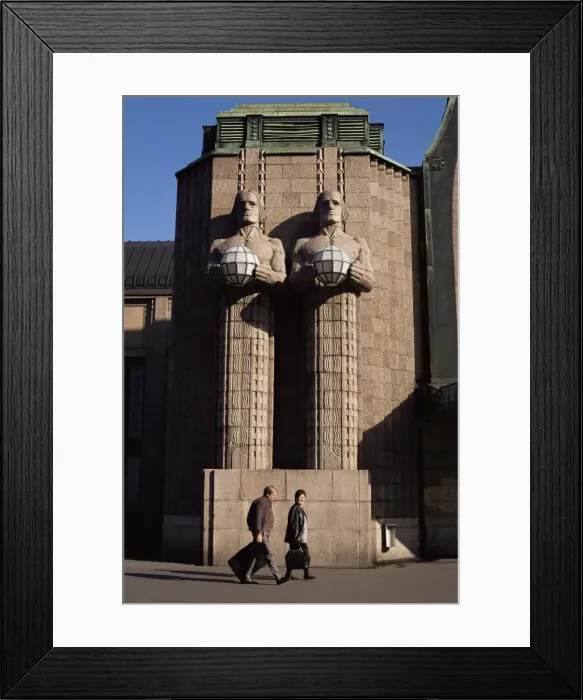 Framed Print : Emil Wikstroms giants, Railway Station, Helsinki, Finland, Scandinavia, Europe Framed Print : Emil Wikstroms giants, Railway Station, Helsinki, Finland, Scandinavia, Europe