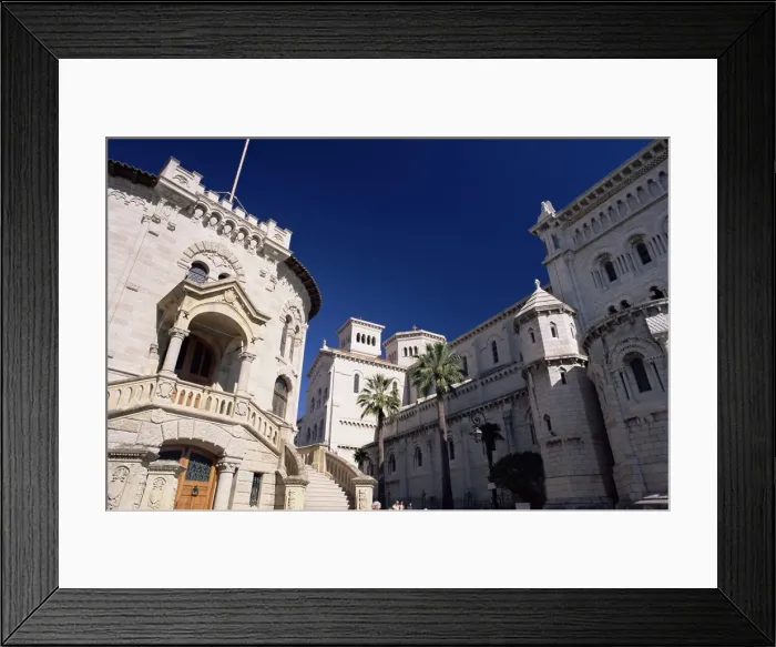 Framed Print : The Palais de Justice and the Christian cathedral, Monaco-Ville, Monaco Framed Print : The Palais de Justice and the Christian cathedral, Monaco-Ville, Monaco