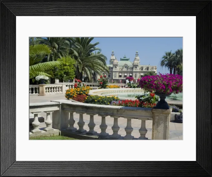 Framed Print : Casino and gardens, Monte Carlo, Monaco, Europe Framed Print : Casino and gardens, Monte Carlo, Monaco, Europe