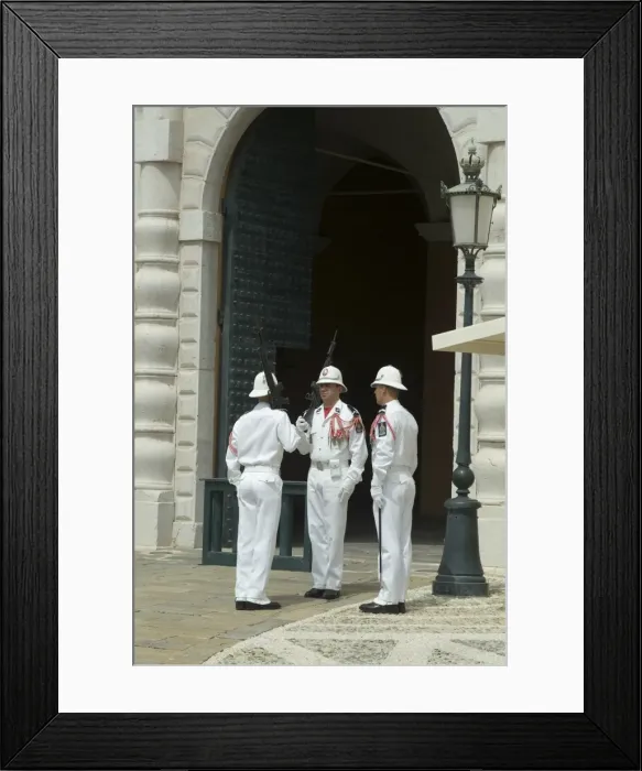Framed Print : Changing of the Guard in front of the Royal Palace, Monaco-Veille, Monaco, Europe Framed Print : Changing of the Guard in front of the Royal Palace, Monaco-Veille, Monaco, Europe