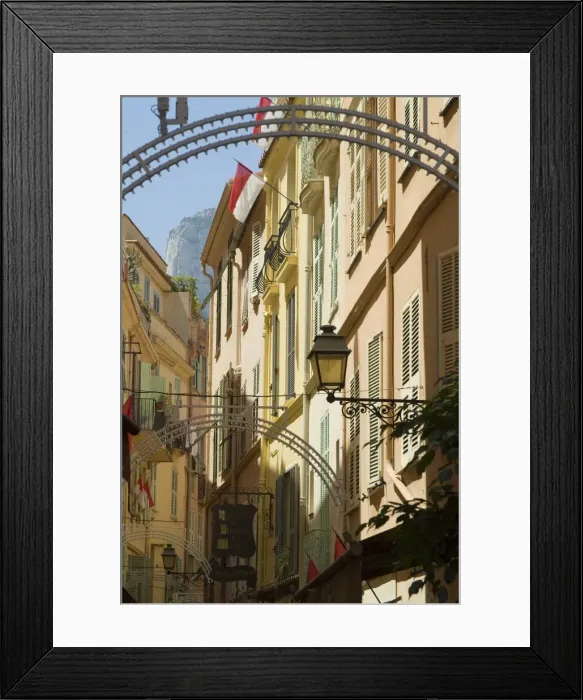 Framed Print : Old Town, Monaco-Veille, Monaco, Europe Framed Print : Old Town, Monaco-Veille, Monaco, Europe
