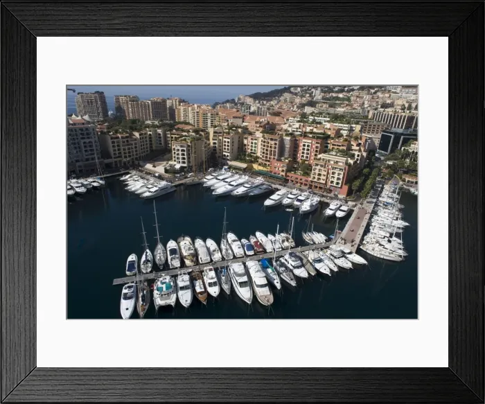 Framed Print : Port of Fontvieille, Monaco, Cote d Azur, Mediterranean, Europe Framed Print : Port of Fontvieille, Monaco, Cote d Azur, Mediterranean, Europe
