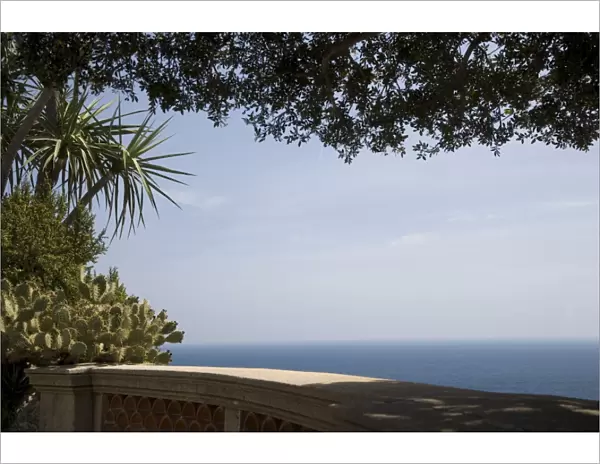 View from the Exotic Garden, Monaco, Cote d Azur, Mediterranean, Europe