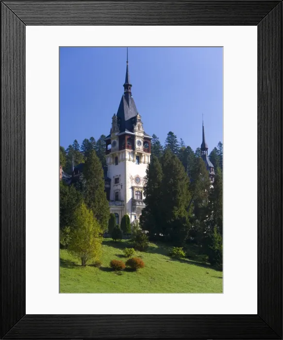 Framed Print : Peles Castle, the Royal Palace, intended as a summer residence by King Carol I Framed Print : Peles Castle, the Royal Palace, intended as a summer residence by King Carol I