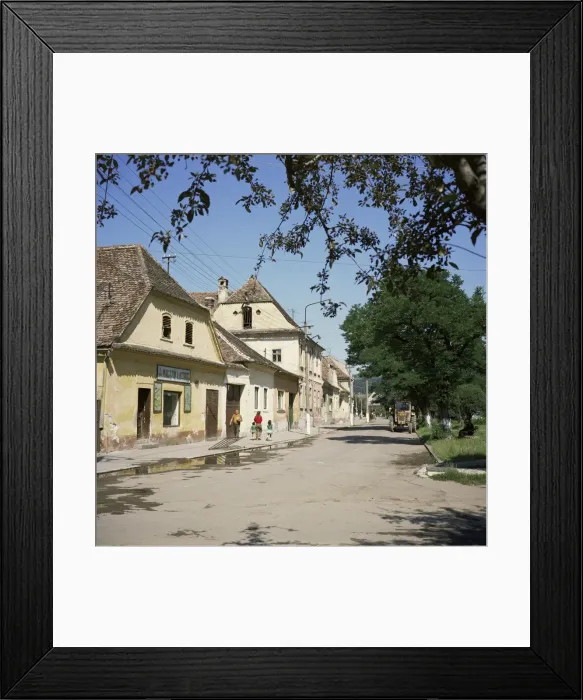 Framed Print : Quiet rural town, Dumbraveni, Transylvania, Romania, Europe Framed Print : Quiet rural town, Dumbraveni, Transylvania, Romania, Europe