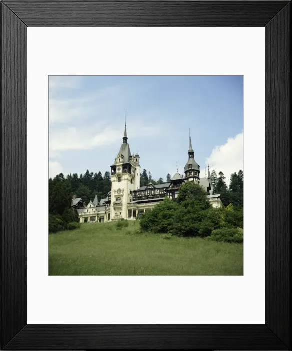 Framed Print : Peles Castle, summer palace of King Carol I, dating from 1883, Sinaia, Transylvania Framed Print : Peles Castle, summer palace of King Carol I, dating from 1883, Sinaia, Transylvania