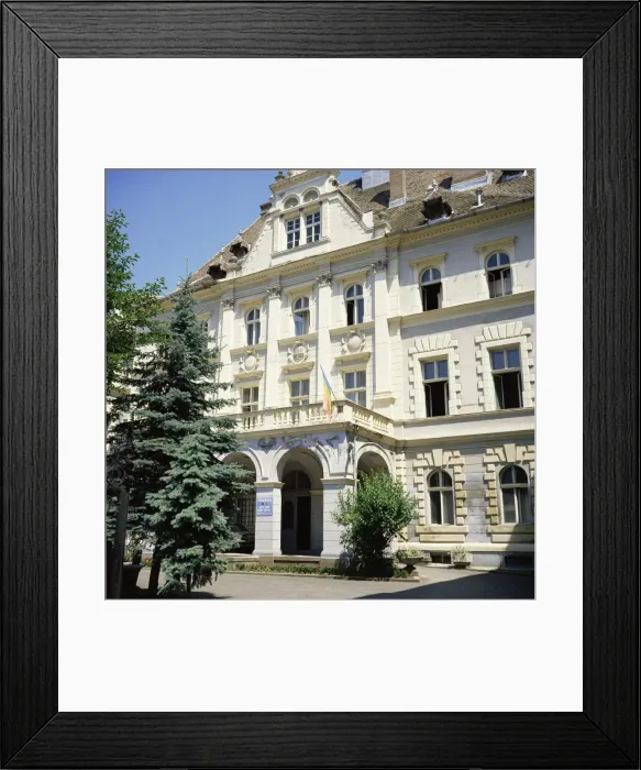 Framed Print : Town Council building, Sighisoara, Transylvania, Romania, Europe Framed Print : Town Council building, Sighisoara, Transylvania, Romania, Europe
