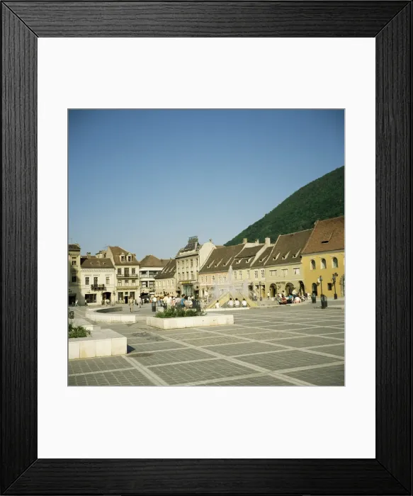 Framed Print : Piata 23 August, heard of the old part of the German town, Brasov, Transylvania Framed Print : Piata 23 August, heard of the old part of the German town, Brasov, Transylvania