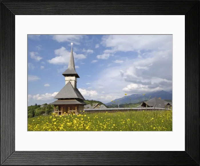 Framed Print : Wooden church, Fundata, Transylvania, Romania, Europe Framed Print : Wooden church, Fundata, Transylvania, Romania, Europe