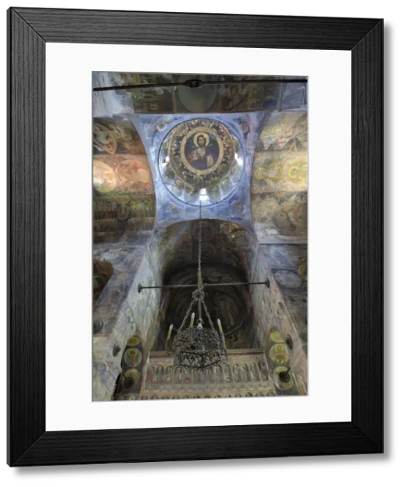 Framed Print : Frescoes inside the Princely Church, Court of Arges, Curtea de Arges, Wallachia Framed Print : Frescoes inside the Princely Church, Court of Arges, Curtea de Arges, Wallachia