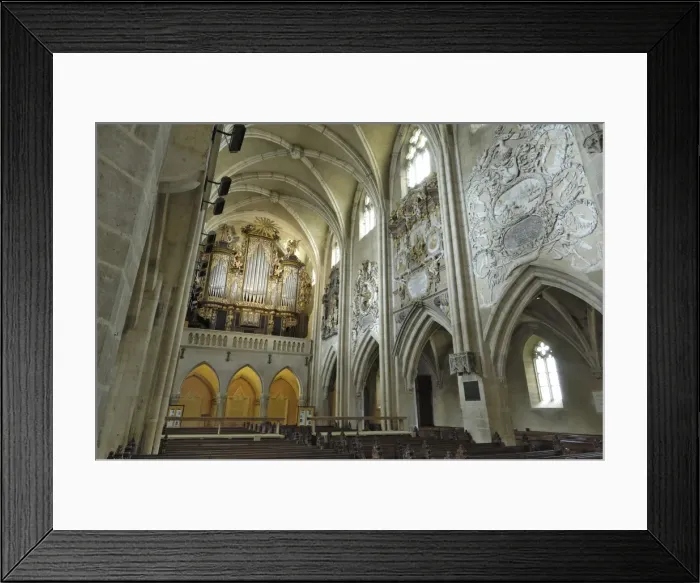 Framed Print : Interior of the Evangelical Cathedral, Sibiu, Transylvania, Romania, Europe