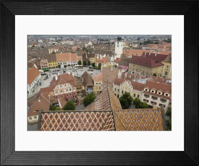 Framed Print : Sibiu from the Evangelical Cathedral, Sibiu, Transylvania, Romania, Europe Framed Print : Sibiu from the Evangelical Cathedral, Sibiu, Transylvania, Romania, Europe